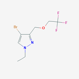 4-bromo-1-ethyl-3-[(2,2,2-trifluoroethoxy)methyl]-1H-pyrazole
