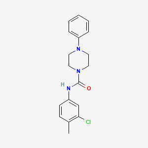 N-(3-chloro-4-methylphenyl)-4-phenylpiperazine-1-carboxamide