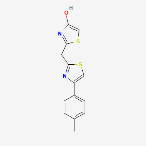 2-{[4-(4-Methylphenyl)-1,3-thiazol-2-yl]methyl}-1,3-thiazol-4-ol