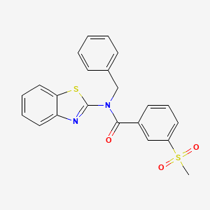 N-(benzo[d]thiazol-2-yl)-N-benzyl-3-(methylsulfonyl)benzamide
