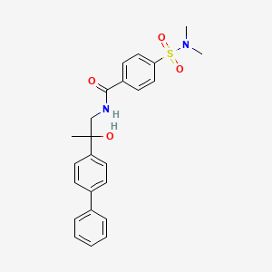 N-(2-([1,1'-biphenyl]-4-yl)-2-hydroxypropyl)-4-(N,N-dimethylsulfamoyl)benzamide