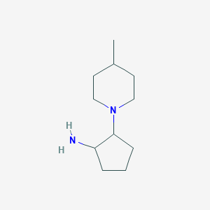 2-(4-Methylpiperidin-1-yl)cyclopentan-1-amine