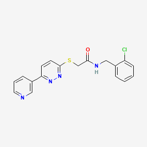 N-(2-chlorobenzyl)-2-[(6-pyridin-3-ylpyridazin-3-yl)thio]acetamide