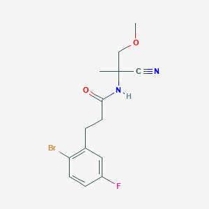 3-(2-bromo-5-fluorophenyl)-N-(1-cyano-2-methoxy-1-methylethyl)propanamide