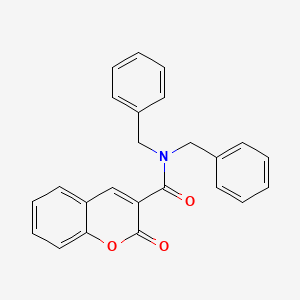 molecular formula C24H19NO3 B2832602 N,N-dibenzyl-2-oxo-2H-chromene-3-carboxamide CAS No. 325473-66-3