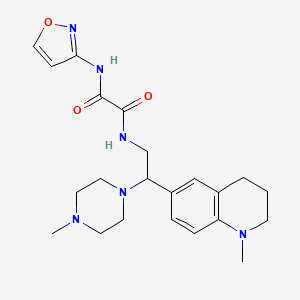 N1-(isoxazol-3-yl)-N2-(2-(1-methyl-1,2,3,4-tetrahydroquinolin-6-yl)-2-(4-methylpiperazin-1-yl)ethyl)oxalamide