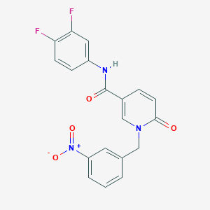 N-(3,4-difluorophenyl)-1-(3-nitrobenzyl)-6-oxo-1,6-dihydropyridine-3-carboxamide