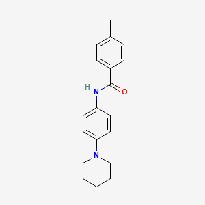 4-methyl-N-(4-piperidin-1-ylphenyl)benzamide