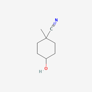 molecular formula C8H13NO B2832632 4-Hydroxy-1-methylcyclohexane-1-carbonitrile CAS No. 838835-51-1