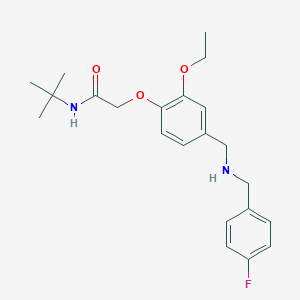 N-tert-butyl-2-(2-ethoxy-4-{[(4-fluorobenzyl)amino]methyl}phenoxy)acetamide