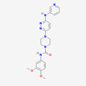 N-(3,4-dimethoxyphenyl)-4-(6-(pyridin-3-ylamino)pyridazin-3-yl)piperazine-1-carboxamide