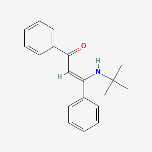 molecular formula C19H21NO B2832647 3-(Tert-butylamino)-1,3-diphenylprop-2-en-1-one CAS No. 125032-53-3