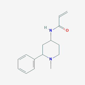 molecular formula C15H20N2O B2832649 N-(1-Methyl-2-phenylpiperidin-4-yl)prop-2-enamide CAS No. 2411198-35-9