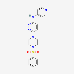 6-(4-(phenylsulfonyl)piperazin-1-yl)-N-(pyridin-4-yl)pyridazin-3-amine