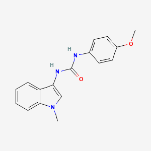 molecular formula C17H17N3O2 B2832657 1-(4-甲氧基苯基)-3-(1-甲基-1H-吲哚-3-基)脲 CAS No. 941987-90-2