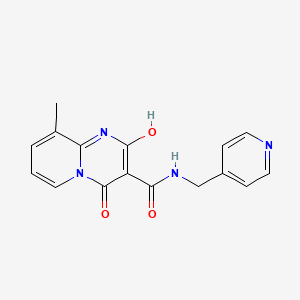2-hydroxy-9-methyl-4-oxo-N-(pyridin-4-ylmethyl)-4H-pyrido[1,2-a]pyrimidine-3-carboxamide