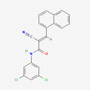 (E)-2-cyano-N-(3,5-dichlorophenyl)-3-naphthalen-1-ylprop-2-enamide