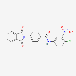 N-(4-chloro-3-nitrophenyl)-4-(1,3-dioxoisoindolin-2-yl)benzamide