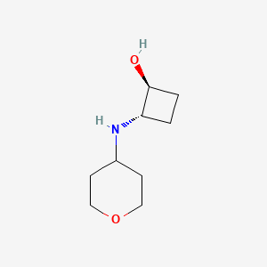 trans-2-[(Oxan-4-yl)amino]cyclobutan-1-ol