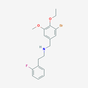 N-(3-bromo-4-ethoxy-5-methoxybenzyl)-2-(2-fluorophenyl)ethanamine