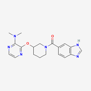 (1H-benzo[d]imidazol-5-yl)(3-((3-(dimethylamino)pyrazin-2-yl)oxy)piperidin-1-yl)methanone