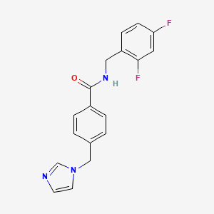 4-((1H-imidazol-1-yl)methyl)-N-(2,4-difluorobenzyl)benzamide