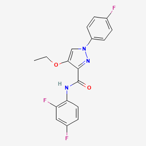 N-(2,4-difluorophenyl)-4-ethoxy-1-(4-fluorophenyl)-1H-pyrazole-3-carboxamide