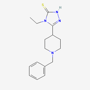 5-(1-benzyl-4-piperidinyl)-4-ethyl-4H-1,2,4-triazol-3-ylhydrosulfide