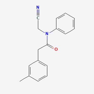 molecular formula C17H16N2O B2832778 N-(Cyanomethyl)-2-(3-methylphenyl)-N-phenylacetamide CAS No. 1436265-47-2