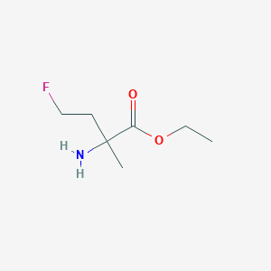 Ethyl 2-amino-4-fluoro-2-methylbutanoate