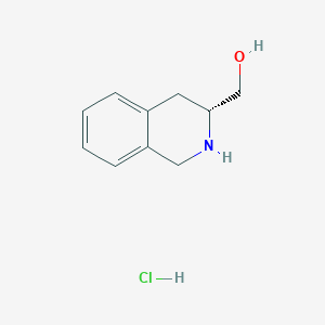 molecular formula C10H14ClNO B2832790 [(3R)-1,2,3,4-四氢异喹啉-3-基]甲醇;盐酸盐 CAS No. 233272-30-5