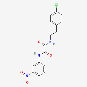 molecular formula C16H14ClN3O4 B2832800 N1-(4-chlorophenethyl)-N2-(3-nitrophenyl)oxalamide CAS No. 941940-91-6