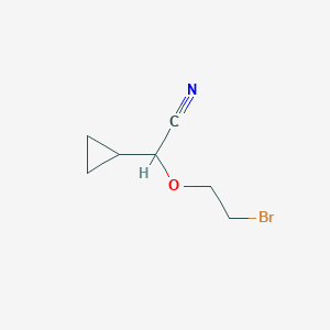 molecular formula C7H10BrNO B2832815 2-(2-溴乙氧基)-2-环丙基乙腈 CAS No. 2193065-28-8