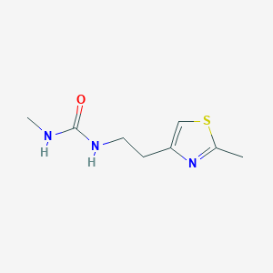 molecular formula C8H13N3OS B2832817 3-Methyl-1-[2-(2-methyl-1,3-thiazol-4-yl)ethyl]urea CAS No. 1697957-03-1
