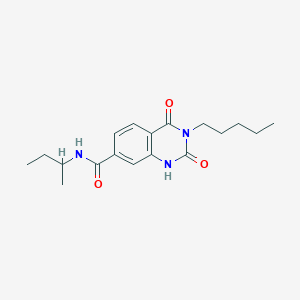 N-(sec-butyl)-2,4-dioxo-3-pentyl-1,2,3,4-tetrahydroquinazoline-7-carboxamide