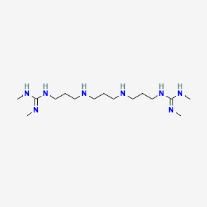 molecular formula C15H36N8 B2832834 1-[3-[3-[3-[(N,N'-dimethylcarbamimidoyl)amino]propylamino]propylamino]propyl]-2,3-dimethylguanidine CAS No. 1234494-75-7