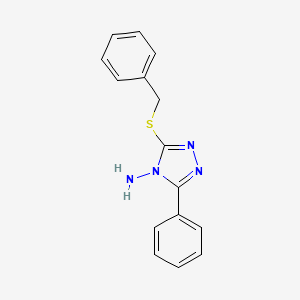 molecular formula C15H14N4S B2832843 3-(苄基硫代)-5-苯基-4H-1,2,4-三唑-4-胺 CAS No. 98307-63-2