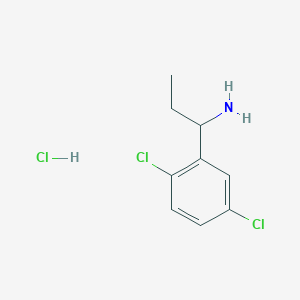 [1-(2,5-Dichlorophenyl)propyl]amine hydrochloride