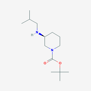 molecular formula C14H28N2O2 B2832857 (S)-tert-Butyl 3-[(2-methylpropyl)amino]piperidine-1-carboxylate CAS No. 1027346-21-9