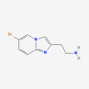 molecular formula C9H12BrCl2N3 B2832890 6-溴咪唑并[1,2-A]吡啶-2-乙胺 CAS No. 1017181-08-6