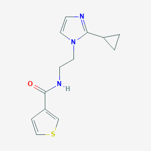 N-(2-(2-cyclopropyl-1H-imidazol-1-yl)ethyl)thiophene-3-carboxamide