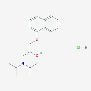 molecular formula C19H28ClNO2 B2832893 1-(二异丙基氨基)-3-(萘-1-氧基)丙醇盐酸盐 CAS No. 4563-09-1