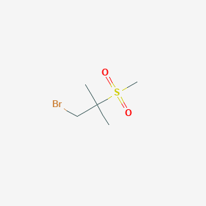 molecular formula C5H11BrO2S B2832898 1-Bromo-2-methanesulfonyl-2-methylpropane CAS No. 1344058-47-4