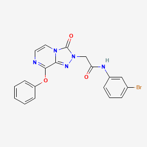 molecular formula C19H14BrN5O3 B2832901 N-(3-bromophenyl)-2-(3-oxo-8-phenoxy-[1,2,4]triazolo[4,3-a]pyrazin-2(3H)-yl)acetamide CAS No. 1251601-96-3