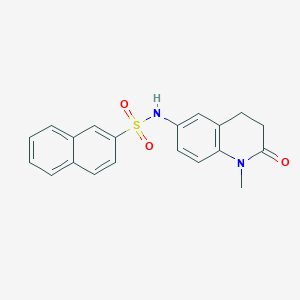 molecular formula C20H18N2O3S B2832910 N-(1-methyl-2-oxo-1,2,3,4-tetrahydroquinolin-6-yl)naphthalene-2-sulfonamide CAS No. 922105-78-0