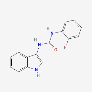 molecular formula C15H12FN3O B2832914 1-(2-氟苯基)-3-(1H-吲哚-3-基)脲 CAS No. 941926-96-1