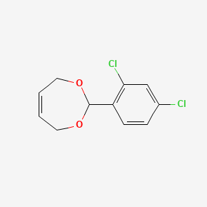 molecular formula C11H10Cl2O2 B2832917 2-(2,4-Dichlorophenyl)-4,7-dihydro-1,3-dioxepine CAS No. 339098-76-9