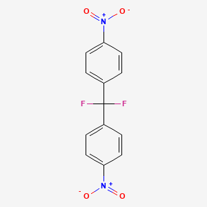 molecular formula C13H8F2N2O4 B2832933 1-[Difluoro-(4-nitrophenyl)methyl]-4-nitrobenzene CAS No. 339-24-2