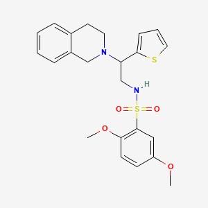 N-(2-(3,4-dihydroisoquinolin-2(1H)-yl)-2-(thiophen-2-yl)ethyl)-2,5-dimethoxybenzenesulfonamide