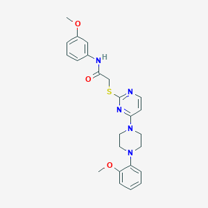 molecular formula C24H27N5O3S B2832938 4-{2-[2-(4-methylphenyl)-3H-imidazo[4,5-b]pyridin-3-yl]ethyl}-N-propylpiperazine-1-carboxamide CAS No. 1116036-77-1